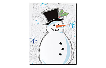 Snowman Holiday Card