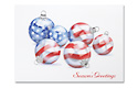 patriotic ornaments holiday card