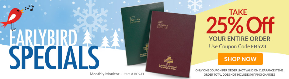 Early Bird Specials are here! Take 25% off All Planners