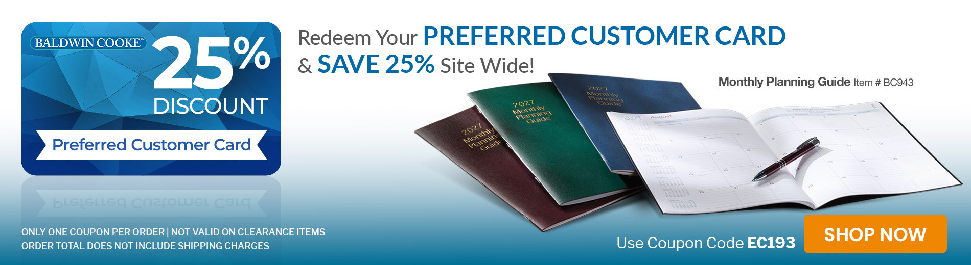 25% off your Entire Order